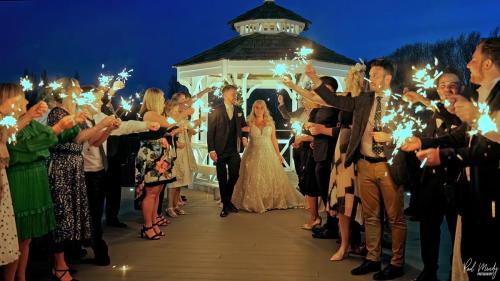 sparklers bride groom bawburgh golf club norwich 1